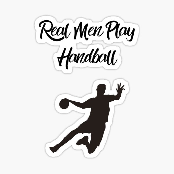Item preview, Real Men Play Handball designed and sold by pelitheflamingo.