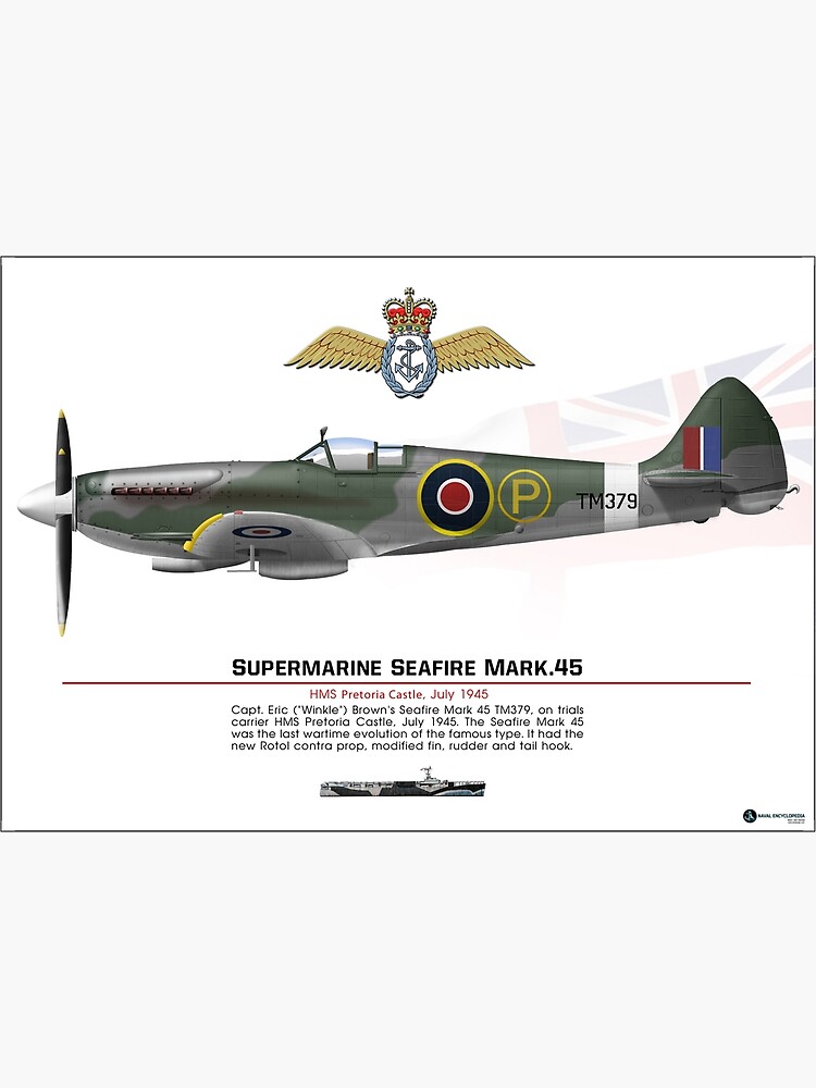 Thumbnail 2 of 2, Postcard, Seafire Mark 45 Prototype designed and sold by TheCollectioner.