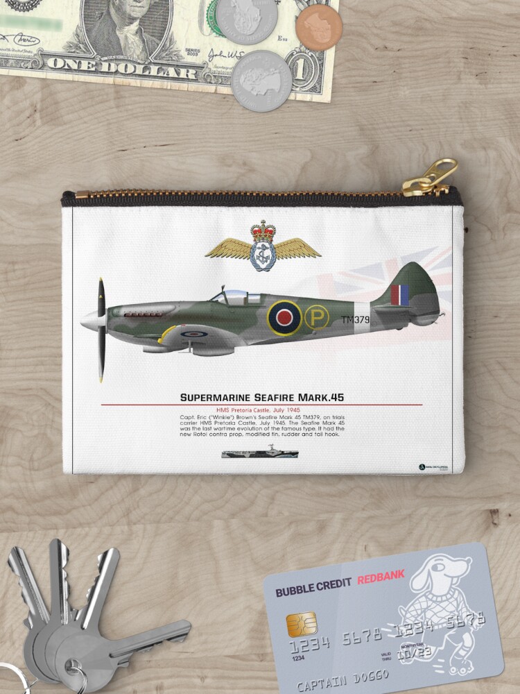 Thumbnail 3 of 4, Zipper Pouch, Seafire Mark 45 Prototype designed and sold by TheCollectioner.