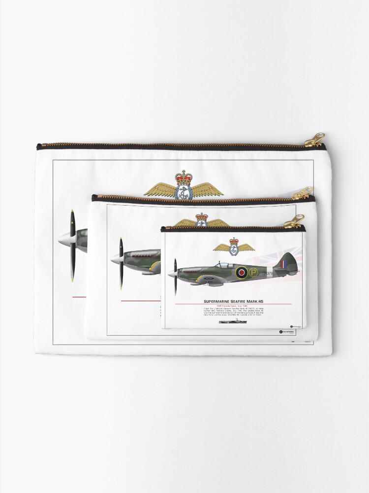 Thumbnail 2 of 4, Zipper Pouch, Seafire Mark 45 Prototype designed and sold by TheCollectioner.