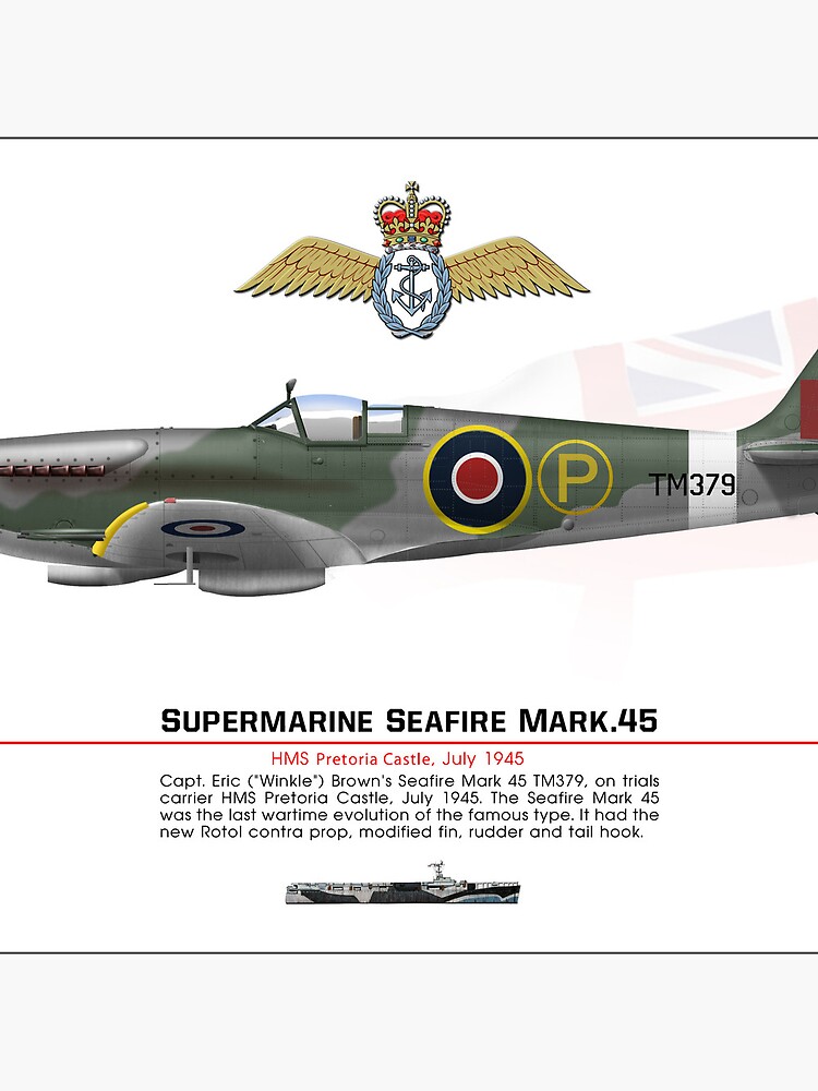 Thumbnail 5 of 5, Coasters (Set of 4), Seafire Mark 45 Prototype designed and sold by TheCollectioner.