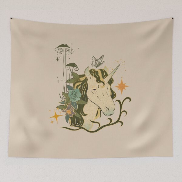 Item preview, Fantasy whimsical fairytale unicorn designed and sold by Jiimo25.