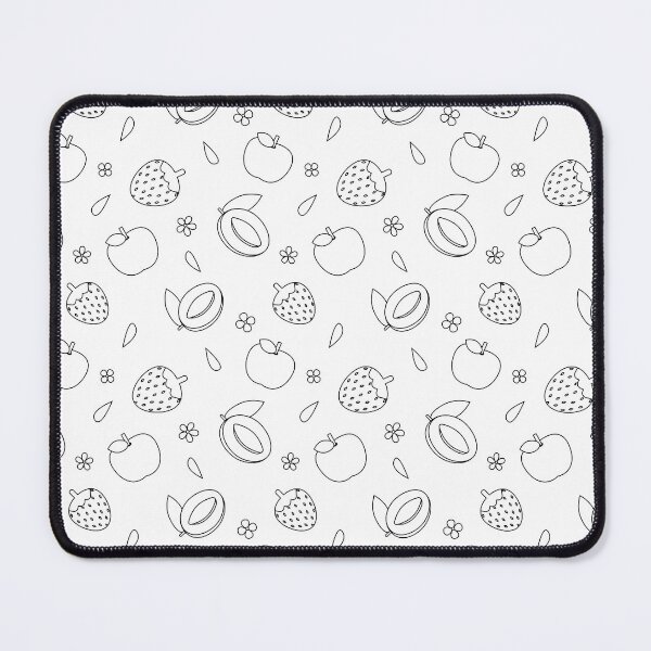 Item preview, Line art summer fruits - apple, peach and strawberry designed and sold by cute-tees.