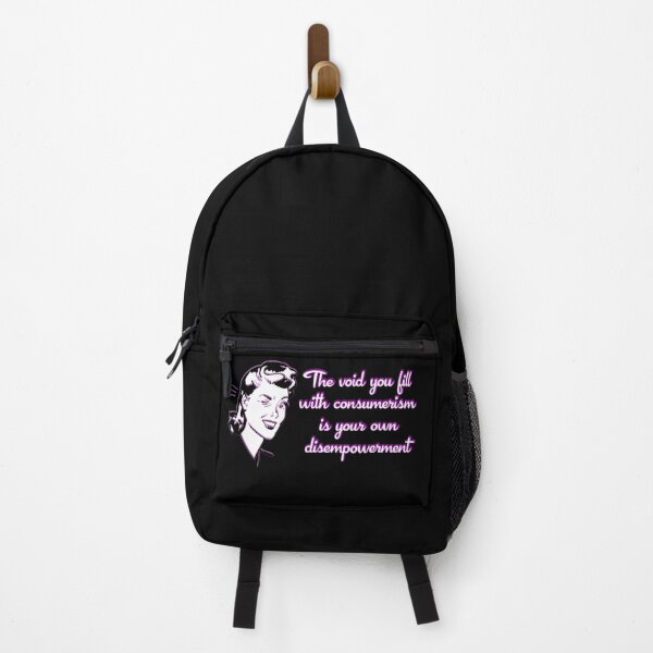 Item preview, The void you fill with consumerism is your own disempowerment - with graphic designed and sold by Signs for Dark Times.