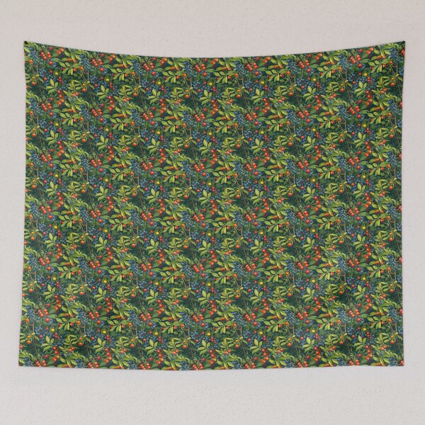Item preview, Berry Bush Bliss: Vibrant Botanical Print by Pattern Stream designed and sold by PatternStream.