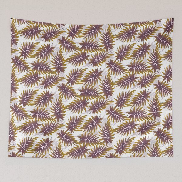 Item preview, Tropical Fern Leaves - Yellow designed and sold by JaselviiStudio.