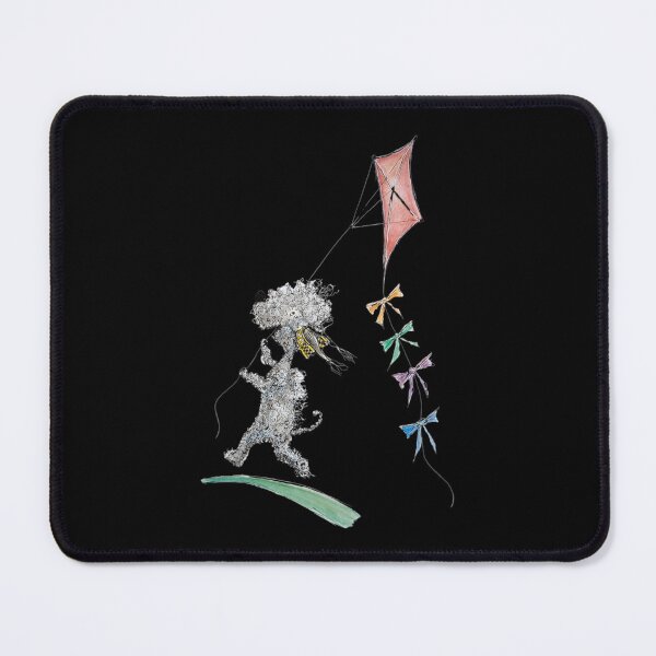 Item preview, Dog flying a kite, quirky, whimsical illustration designed and sold by The Quaint and Quirky.