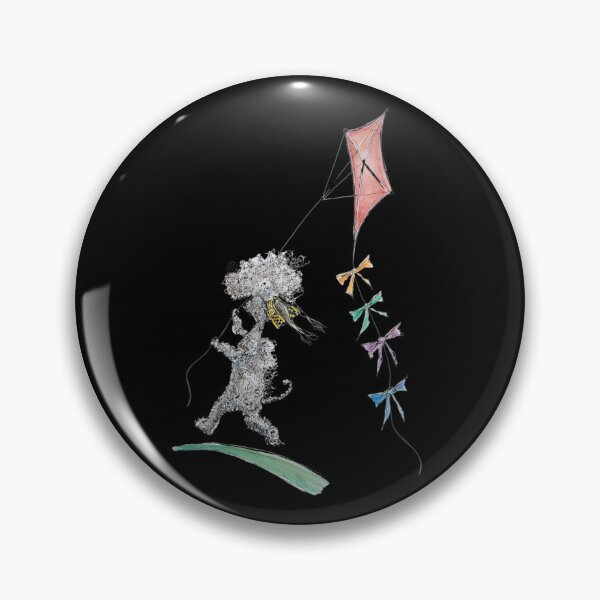 Item preview, Dog flying a kite, quirky, whimsical illustration designed and sold by The Quaint and Quirky.