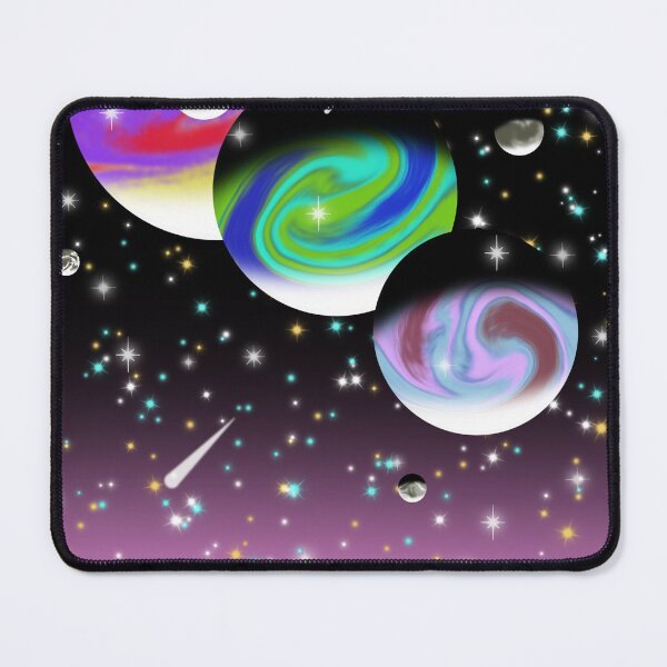 Item preview, Niagara Falls with three planets and moons in the sky and a distant galaxy designed and sold by Big-Dave-4967.