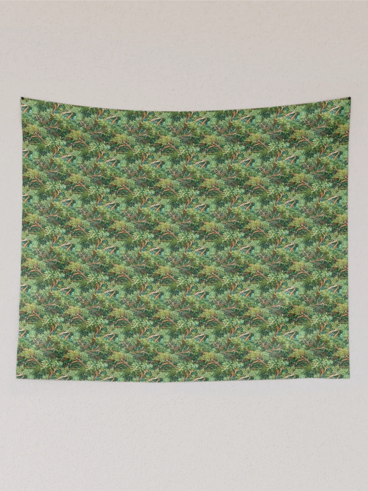 Thumbnail 2 of 3, Tapestry, Tree Clutter - Unique Nature Pattern by Pattern Stream designed and sold by PatternStream.