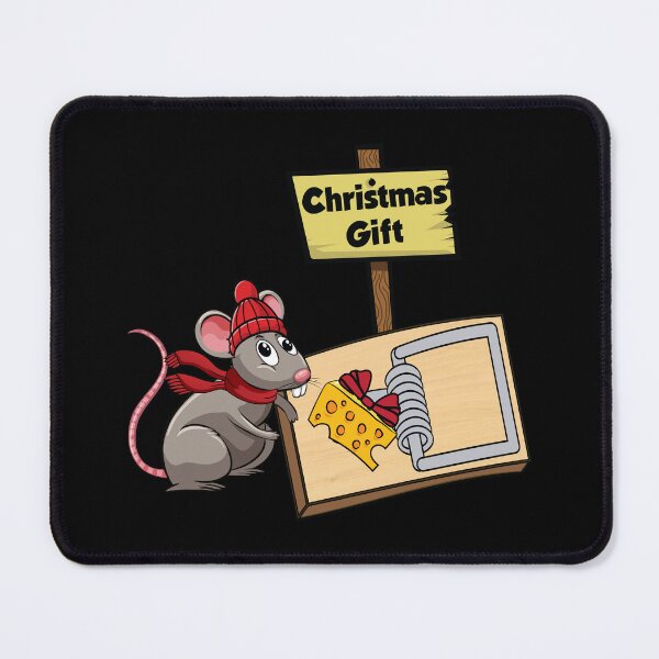 Item preview, Funny mouse trying to open a christmas gift designed and sold by Donutlovers.