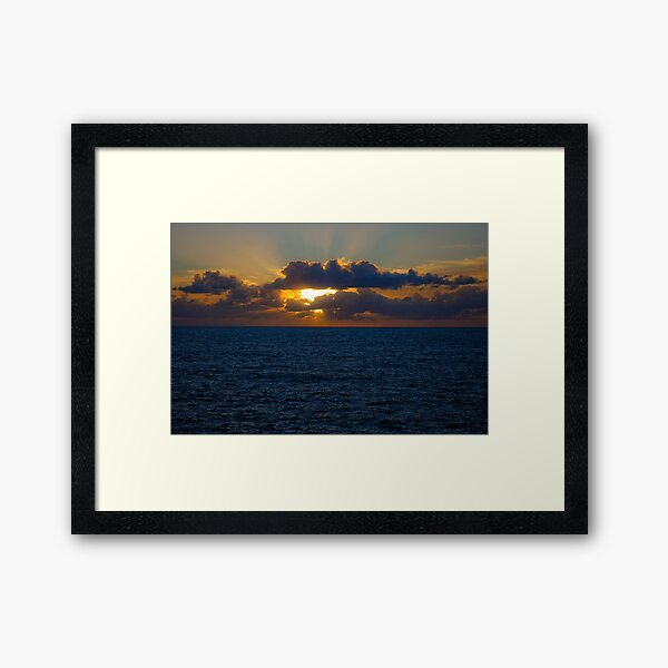 Sunrise @ Waverley Cemetery Framed Art Print