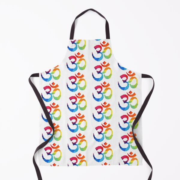 Item preview, Om Sign / Rainbow Aum Symbol / Colourful Pixel Art designed and sold by JadeMadeThis.