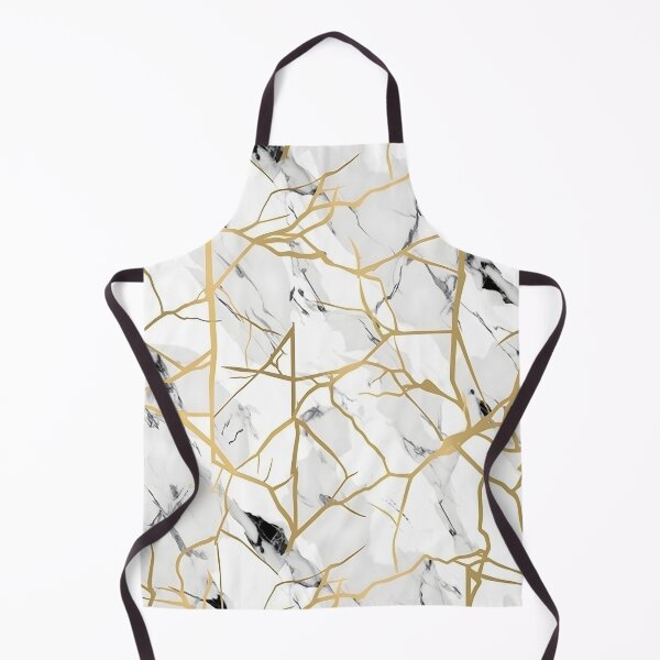 Item preview, White Gold Statuario Marble Texture Pattern designed and sold by Wonder Of Light.