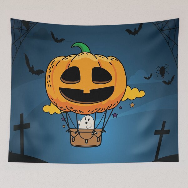 Item preview, Funny halloween air balloon with a ghost  designed and sold by Donutlovers.