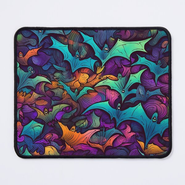 Artikelvorschau, Abstract Graffiti Vampire Bats Pattern entworfen und verkauft von Desfix.