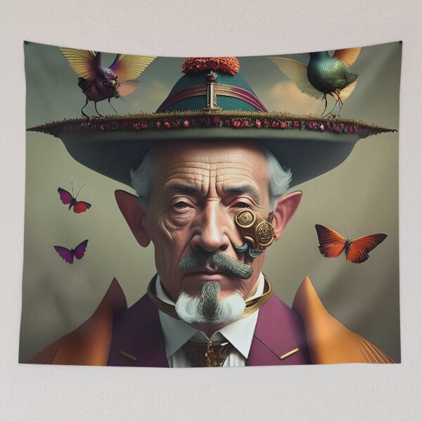 Item preview, The Wise Man and the Surreal World: A Journey into Imagination designed and sold by artmanikin.