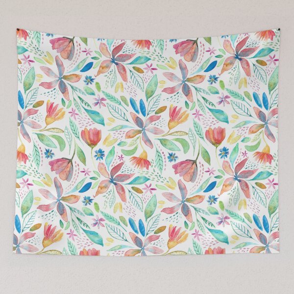 Item preview, Flower Power white designed and sold by Carolina Etchepare.