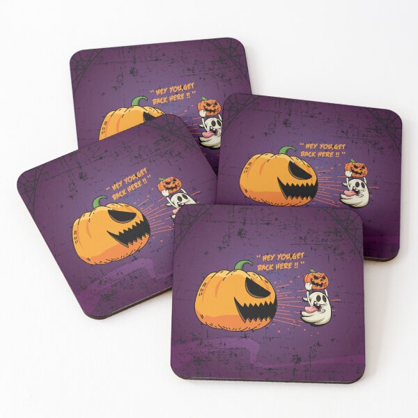 Item preview, Funny ghost steeling a halloween pumpkin  designed and sold by Donutlovers.