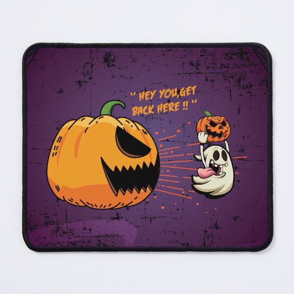 Item preview, Funny ghost steeling a halloween pumpkin designed and sold by Donutlovers.