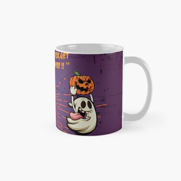 Item preview, Funny ghost steeling a halloween pumpkin  designed and sold by Donutlovers.