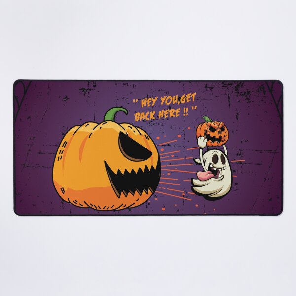 Item preview, Funny ghost steeling a halloween pumpkin  designed and sold by Donutlovers.