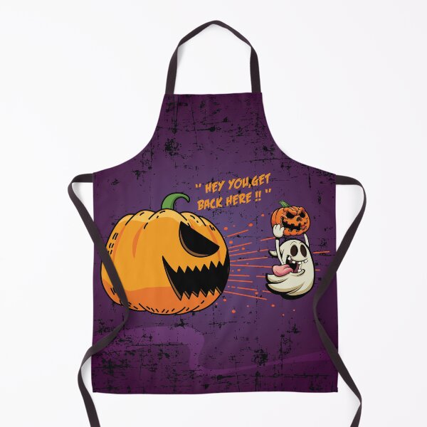 Item preview, Funny ghost steeling a halloween pumpkin designed and sold by Donutlovers.