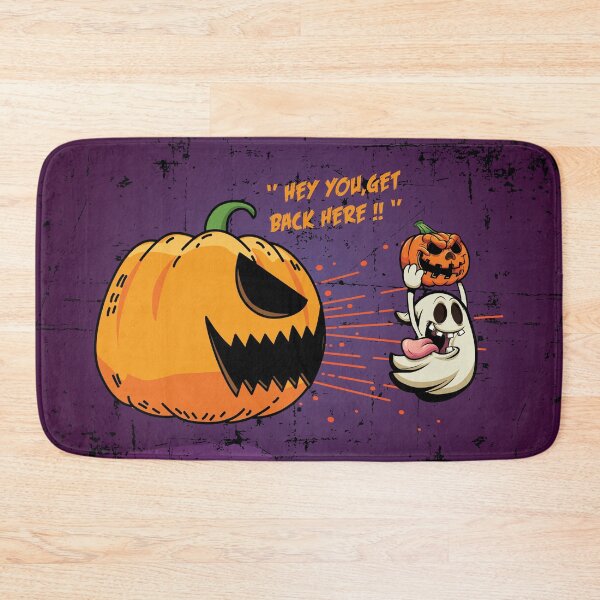Item preview, Funny ghost steeling a halloween pumpkin  designed and sold by Donutlovers.