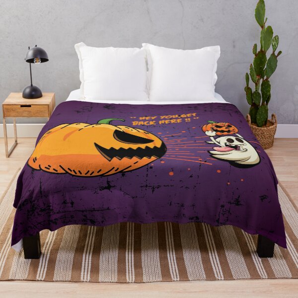 Item preview, Funny ghost steeling a halloween pumpkin  designed and sold by Donutlovers.