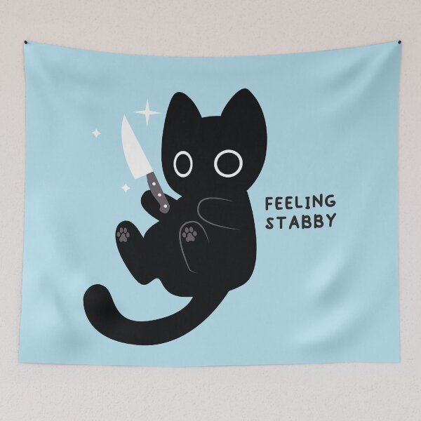 Item preview, Feeling Stabby designed and sold by MagicCatSmudge.