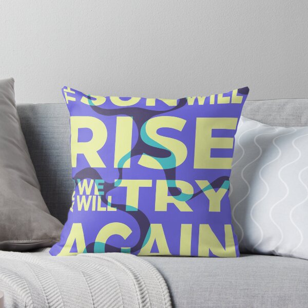 Item preview, The sun will rise and we will try again - blue and yellow designed and sold by carmenpexa.