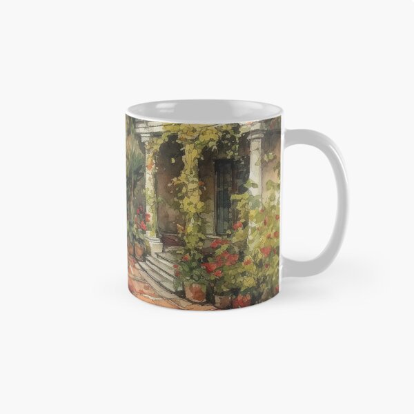 Item preview, Spanish Courtyards Watercolor Design: Bring a Touch of Spain to Your Life designed and sold by bigboxofstuff.