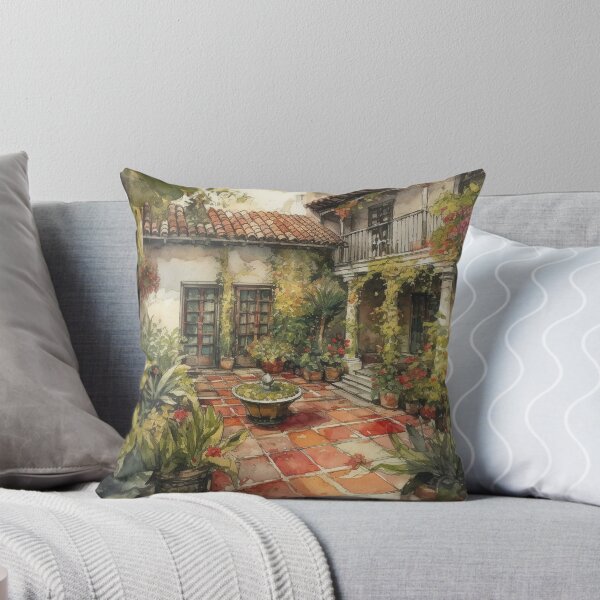 Item preview, Spanish Courtyards Watercolor Design: Bring a Touch of Spain to Your Life designed and sold by bigboxofstuff.