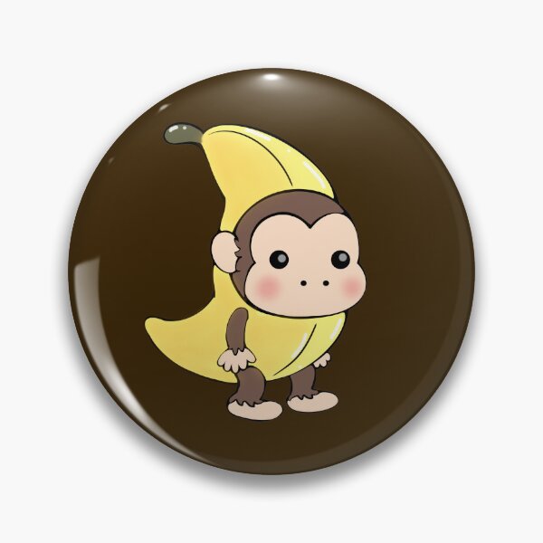 Item preview, Cute Monkey in banana costume designed and sold by Jiimo25.