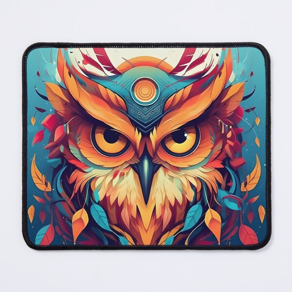 Item preview, Abstract owl designed and sold by Cr-AI-tive.