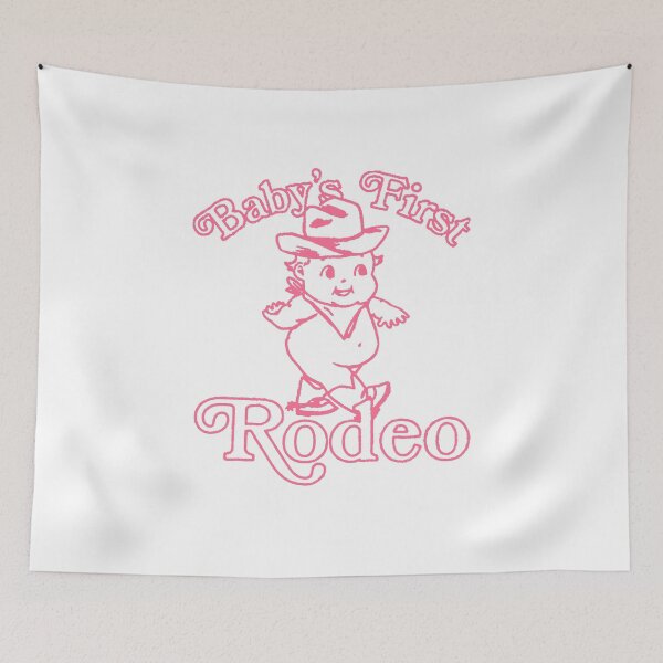 Item preview, PINK Baby's First Rodeo (trashed) designed and sold by okjenna.