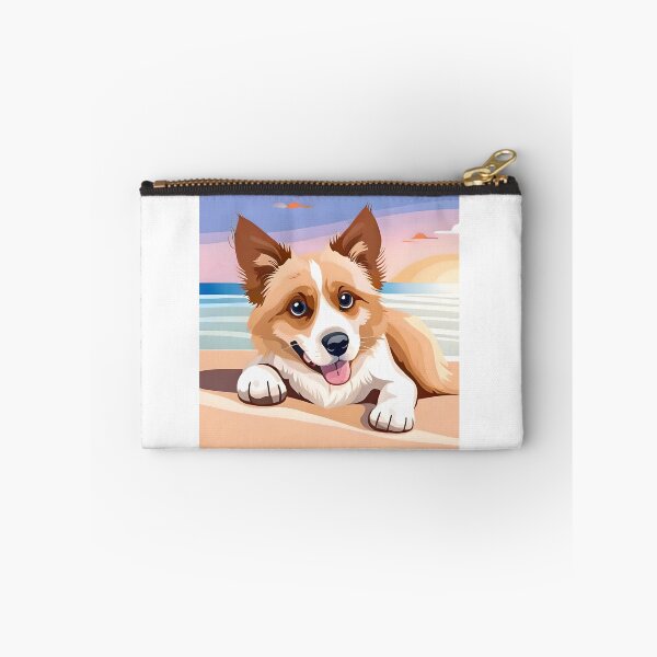Item preview, Beautiful dog on the beach designed and sold by worldshopcolor.