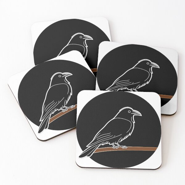 Item preview, black raven sticker designed and sold by madalhazared.