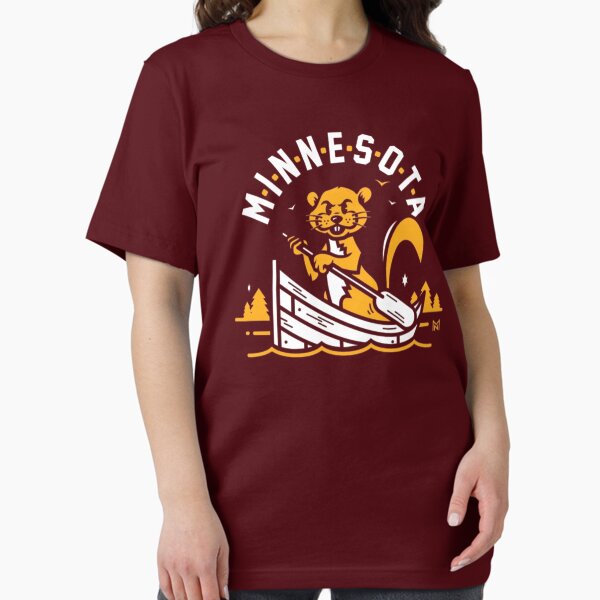 Vista previa del artículo con la obra «Minnesota», diseñado y vendido por StickersandTeez.