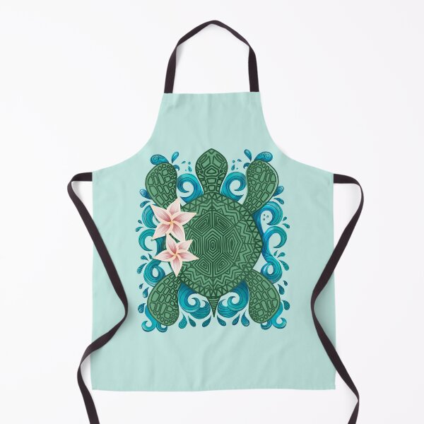 Item preview, sea turtle, tropical design, tropical flowers, turtle tee, Ocean lover sea turtle designed and sold by SleeplessLady.
