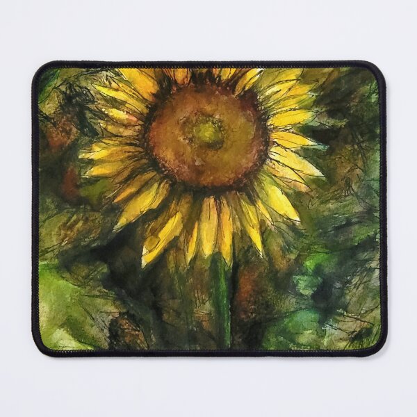 Item preview, Sunflower, Ink and Wash designed and sold by JANIS HALL.