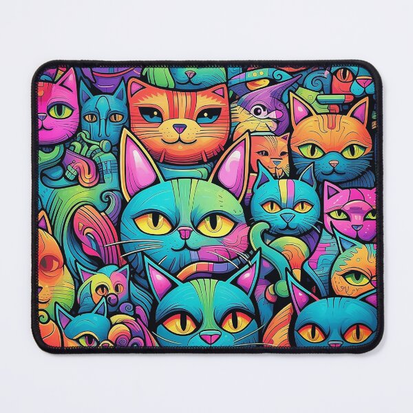 Item preview, Abstract Graffiti Cats Pattern designed and sold by Desfix.