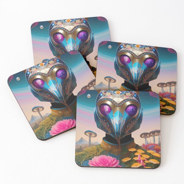 Item preview, Masked robot in the nature. Abstract ai art. designed and sold by HAKKI ARSLAN.