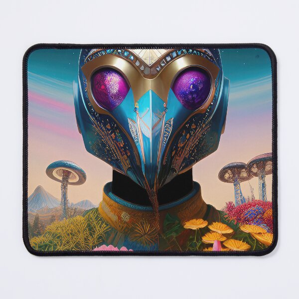 Item preview, Masked robot in the nature. Abstract ai art. designed and sold by HAKKI ARSLAN.