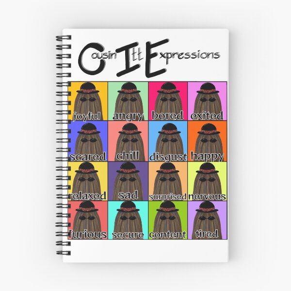 Item preview, Cousin Itt grid of expressions designed and sold by HappyMissPsycho.