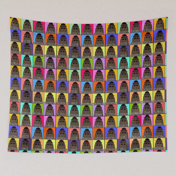 Item preview, Cousin Itt grid of expressions designed and sold by HappyMissPsycho.