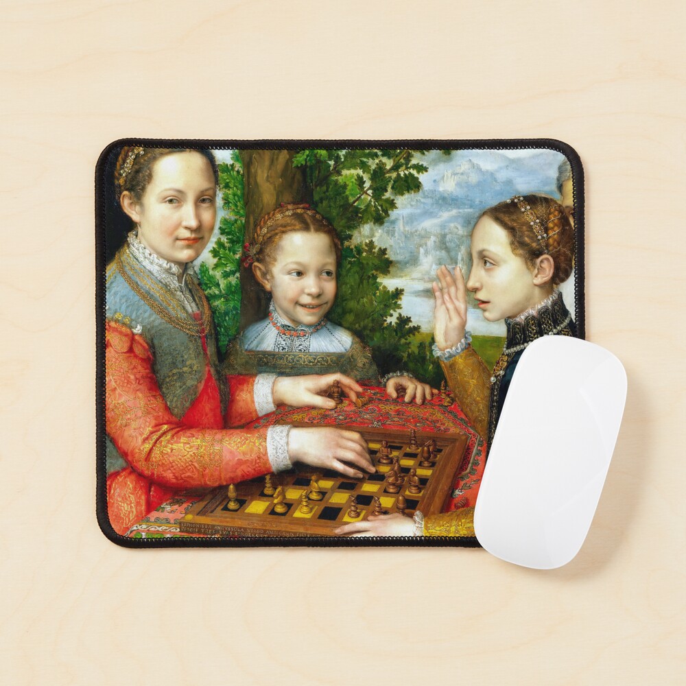 The Chess Game, Sofonisba Anguissola, on canvas, poster, wallpaper