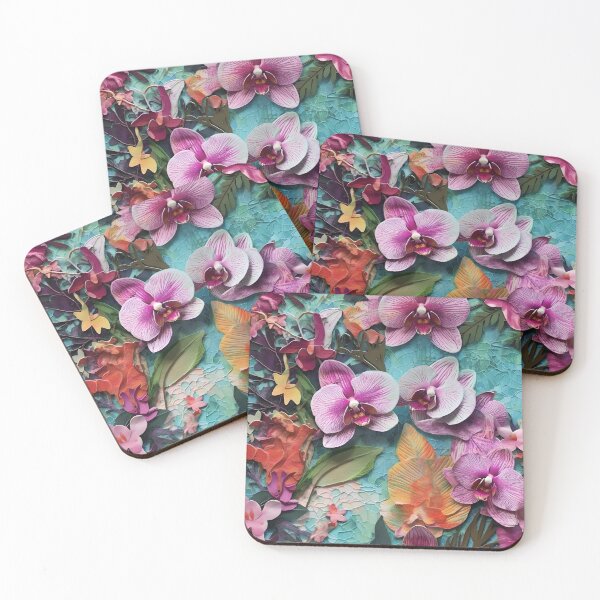 Artikelvorschau, Orchideen-Collage entworfen und verkauft von BopBopShop.