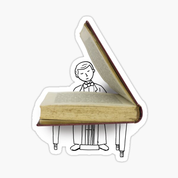 Pianist or writer? Sticker