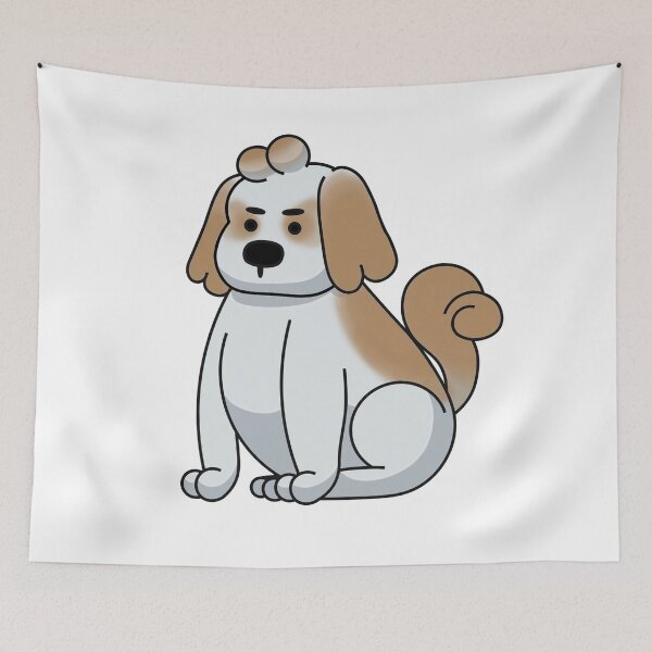 Item preview, White and Light Brown Shih Tzu DOG designed and sold by Nevermind-artss.